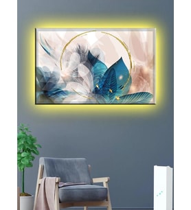 Led Işıklı Soyut Tablo