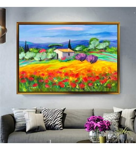 Altın Çerçeveli dekoratif tablo l208 (Gold)