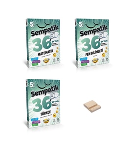 5. Sınıf Sempatik Matematik Fen ve Türkçe Kazanım Denemeleri 3lü Set