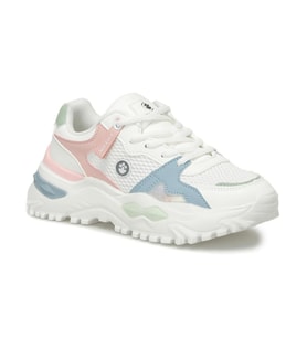 Lumberjack Chuke 4Fx Kadın Beyaz-Mavi-Pembe (36-40) Sneaker Ayakkabı