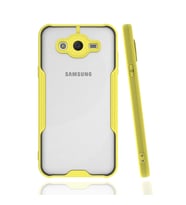 Samsung Galaxy J7 Kılıf Platin Silikon - Sarı