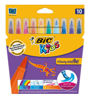 Bic Kids Visaquarelle Fırça Uçlu Keçeli Boya Kalemi 10 Renk 