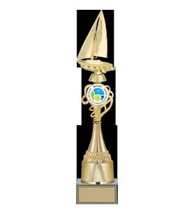 ODAK KUPA - Figürlü Kupalar - Yelken Figürlü Kupalar FG-033 A - 46 cm