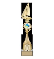 ODAK KUPA - Figürlü Kupalar - Yelken Figürlü Kupalar FG-033 A - 46 cm