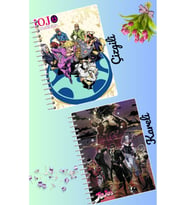 Jojo bizarre adventure defter seti 2 adet A4 boyutu 21*30 çizgili + kareli 60 syf