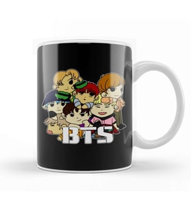 Bts Chibi Dogpile Kupa Bardak Porselen