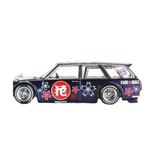 1:64 Diecast Datsun Kaido 510 Wagon Hanami V3 Mini GT Model Araba