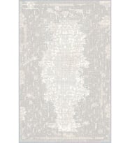 Eliana Home Baskılı, Yıkanabilir Kaymaz Taban Salon Halısı LNA1507-HT096 100x150 cm (Gri)