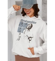 Ariana Grande Baskılı Unisex Oversize Şarkıcı Hoodie