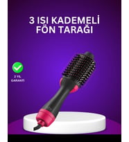Negatif İyon Teknolojili Saç Kurutma Ve Şekillendirme Fırçası