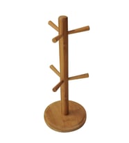 Bambu Fuchia Kupa Askısı Askılığı Ø13.5x32 cm Yardımcı Ürün Antibakteriyel Yeni Trend Doğal