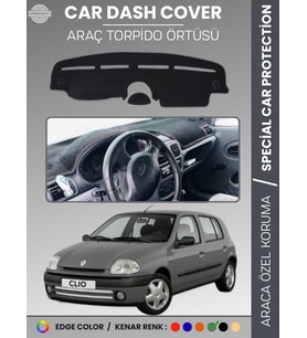 RENAULT CLIO 2 AIRBAGLI (2001-2012) Torpido Örtüsü Ön Göğüs Koruma Torpido Koruma Araca Özel