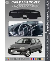 RENAULT CLIO 2 AIRBAGLI (2001-2012) Torpido Örtüsü Ön Göğüs Koruma Torpido Koruma Araca Özel