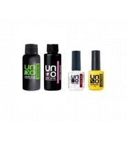 Fontenay Prof. Uno Rubber Base Coat & Super Shine Top Coat 50ML + Primer & Dehydrator 15ml 4'Lü Set
