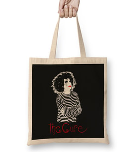 Robert Smith in Stripes For Black Better The Cure Bez Çanta Uzun Saplı