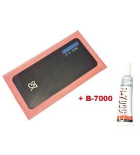 Tkgz Huawei Uyumlu Nova 5T Arka Pil Batarya Kapağı (CAM B-7000) SİYAH
