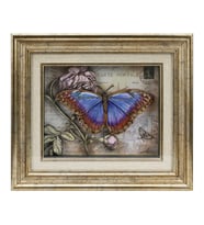 e38 EL İŞÇİLİĞİ KELEBEK KAĞIT RÖLYEF TABLO 35*30 cm-5903