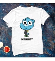 Gumball Tişörtü ( Çocuk - Büyük ) Kişiye Özel