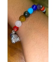 Çİn Takvimi Burçları Çharm 7 Çakra Doğal Taş Bileklik Hand Made El İşi Feng Shui Ejderha Yılı Koruyu