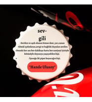 Kız Arkadaşa Hediye Sevgili Kelime Anlamlı İsme Özel Baskılı Magnet Açacak