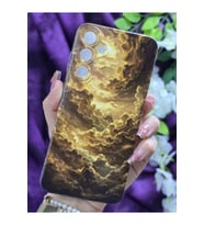 Samsung Galaxy S24 FE Uyumlu Bulutlar Desenli Şeffaf Telefon Kılıfı