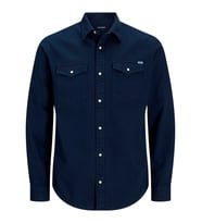 JACK JONES Erkek Uzun Kollu Kot Gömlek 12138115