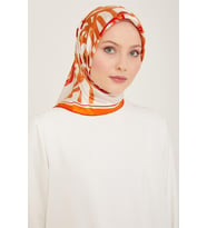 Sura İpek Eşarp  91234D (S ) (Oranj)