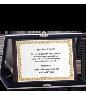ODAK KUPA - Ahşap Plaketler - PL-023-M B - 15x20 cm