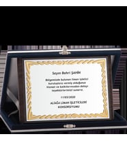 ODAK KUPA - Ahşap Plaketler - PL-023-M B - 15x20 cm