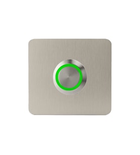 LOCKWAY Z-401Y Paslanmaz 304 Kare Zil butonu 52x52mm Yeşil Led