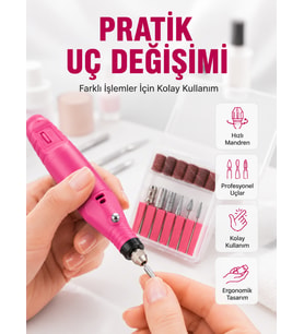 Lexroo 12v Çok Fonksiyonlu Tırnak Bakım Cihazı Yeni Nesil