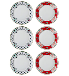 The Mia Amore Servis Tabağı 6 Kişilik (Çok Renkli)