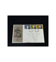 İngiltere FDC 1971 Literary Anniversaries İlk Gün Zarfı Tam Seri