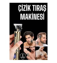 Mey İthalat® Tıraş Makinesi Şarjlı Profesyonel Saç Kesme Makinesi Gold Çizik Tıraş