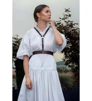 Şık Deri Kadın Kemer, Elbise Üzeri Kemer, T-Shirt Üzeri Kadın Kemer - BRF1093