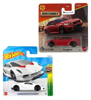 2 Araç Set - Hot Wheels Lamborghini Sesto Elemento & Matchbox Bmw M2 (1/64)