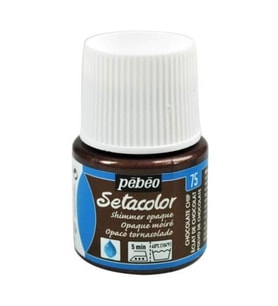 Pebeo Setacolor Shimmer (Pırıltılı) Opak Kumaş Boyası 75 CHOCOLATE CHIP 