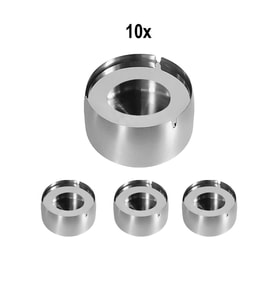 10 Adet Çelik 8 cm Yuvarlak Kül Tablası, Şık ve Dayanıklı Set