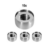 10 Adet Çelik 8 cm Yuvarlak Kül Tablası, Şık ve Dayanıklı Set
