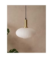 Modern Opal Sarkıt Avize, 25cm, Bronz Askılı, Oda, Mutfak, Salon, Koridor