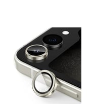 Newface Samsung Galaxy Z Flip 5 Valdez Metal Kamera Lens - Krem