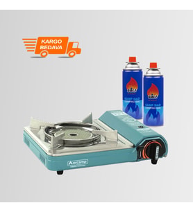 CK-508 Orcamp Seramik Kamp Ocak + 2 Golf 227 Gr Kartuş