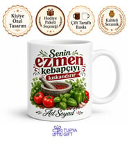 Ezme Salata Yapan Annelere Kebapçı Ezmesi Kupa Bardak Hediye Anne