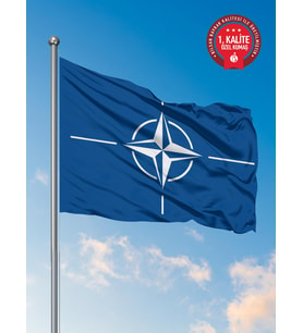 Nato Bayrağı 70x105 cm - Raşel Kumaş 1. Kalite