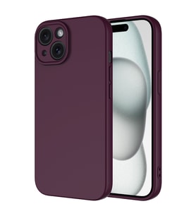 Apple iPhone 15 Uyumlu Kılıf Zore Mara Lansman Kapak (Koyu Mor)