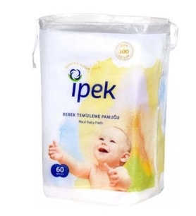 İpek Bebek Temizleme Pamuğu 60'lı