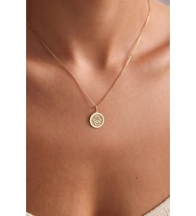 Kişiye Özel Tasarım Hamsa Model Kolye 925K Gümüş (Gold)