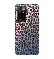 Redmi 10 2022 Uyumlu Leopar Desenli Şeffaf Telefon Kılıfı