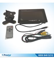 Araç Monitörü 7 Inç Lcd Geri Vites Kamerası Uyumlu 2 Av Video Girişli Ayak Ve Gömme Aparatı Dahil