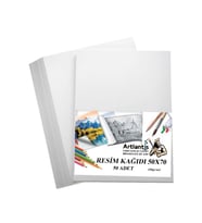Resim Kağıdı 50x70 50 Li 100 gr 1 Paket 50*70 Resim Kartonu (Beyaz)